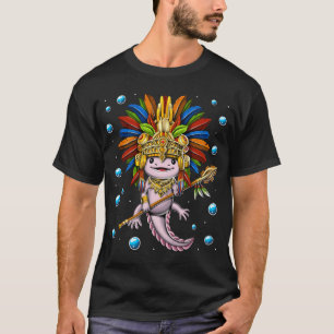 Axolotl Aztec Warrior T-Shirt