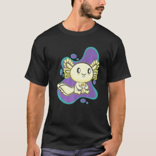Axolotl Banana Milk Ambystoma Mexicanum Walking Fi T-Shirt