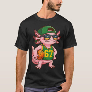 Axolotl Basketball 67 Gen Alpha Slang Srts Men Boy T-Shirt