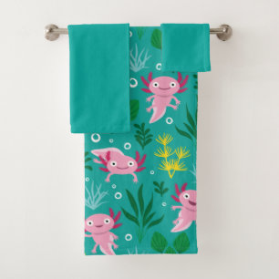 Axolotl Bath Towel Set