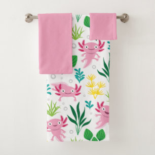Axolotl Bath Towel Set