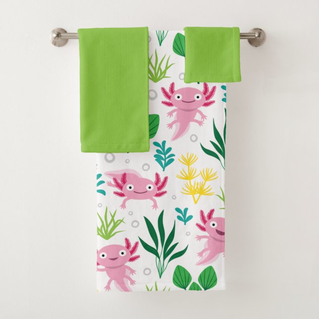 Axolotl Bath Towel Set (Insitu)