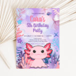 Axolotl Birthday Party Invitation<br><div class="desc">Wow your guests with this adorable Whimsical birthday invitation,  perfect for setting the tone for your special day! Easily customisable and delivered digitally,  it’s a hassle-free way to impress everyone on your guest list.

90BD</div>