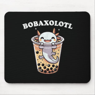 Axolotl Boba Tea Bubble Tea Milk Tea Anime Axolotl Mouse Pad