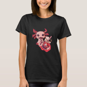 Axolotl Bubble Tea Aquaristic Fishbowl Pet T-Shirt