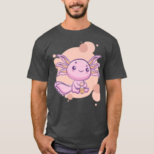 Axolotl Bubble Tea Boba Ambystoma Mexicanum Walkin T-Shirt