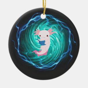 Axolotl  ceramic ornament