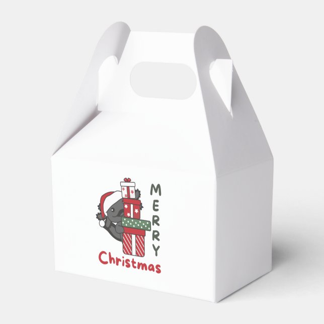 Axolotl Christmas Gift Winter Animals Axolotl Favour Box (Front Side)