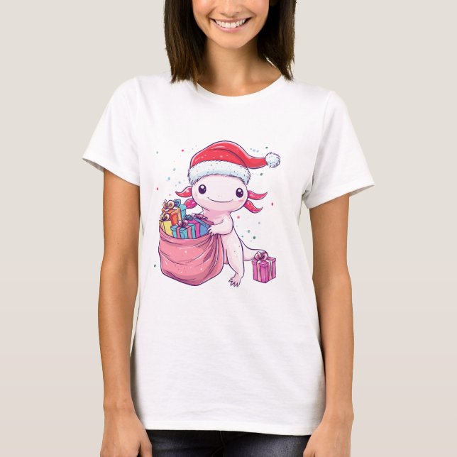 Axolotl Christmas T-Shirt (Front)