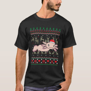 Axolotl Christmas  Tree  Animal T-Shirt