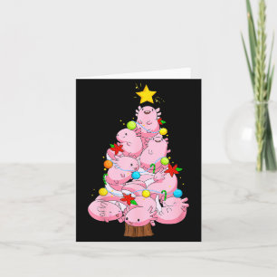 Axolotl Christmas Tree Ornament Fish Axolotl Anima Card
