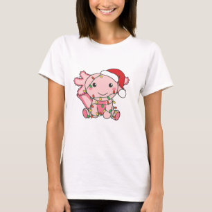 Axolotl Christmas Winter Animals Axolotls T-Shirt