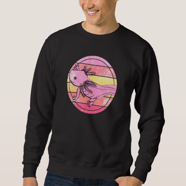Axolotl Cute Amphibian Animal Colorful  11 Sweatshirt (Front)