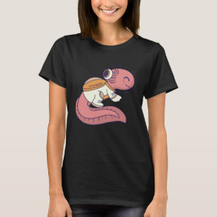 axolotl cute funny axolotl lover space spaceman T-Shirt