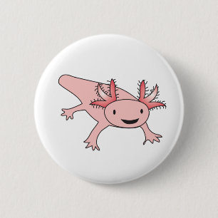 Axolotl Cute Salamander 6 Cm Round Badge