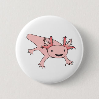 Axolotl Cute Salamander 6 Cm Round Badge