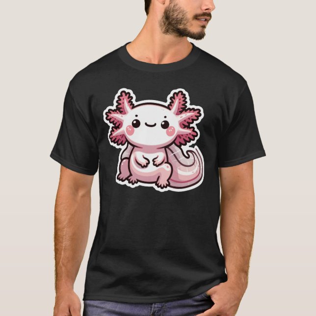 Axolotl cute T-Shirt (Front)