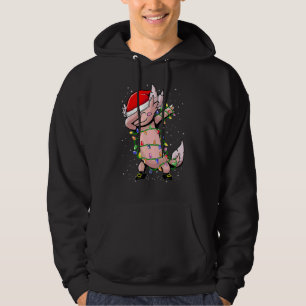 Axolotl Dabbing Christmas  For Boys Girls Kids Hoodie