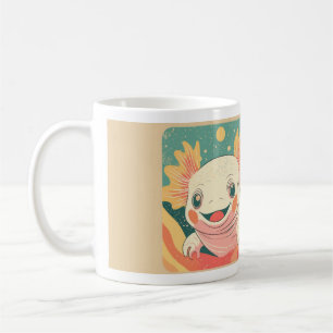 Axolotl Design: Cute and Vibrant Art for Coffee Mug