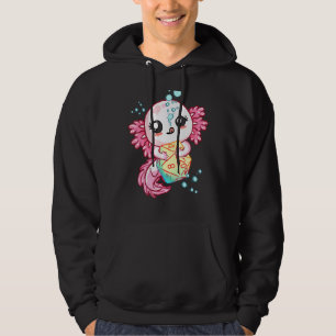 Axolotl Dice For Dragons D20 Rpg Gamer Girls Women Hoodie