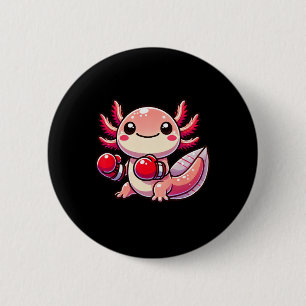 Axolotl Dressed As A Boxer Funny Boxing 6 Cm Round Badge