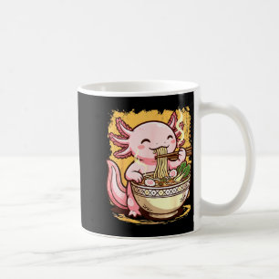 Axolotl Eating Ramen Noodles  Coffee Mug