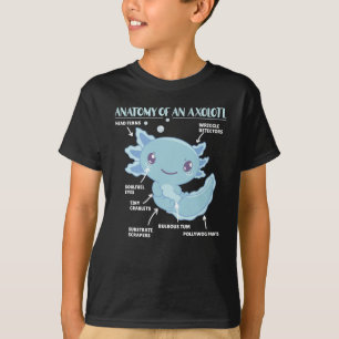 Axolotl Explanation Anatomy Of An Axolotl T-Shirt