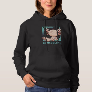 Axolotl Fish Playing Video Games Lizard Gamesolotl Hoodie