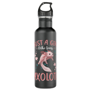 Axolotl for Boys Kids Youth Just A Girl Who Loves 710 Ml Water Bottle