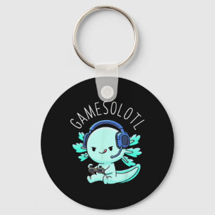Axolotl Gamer Anime Gifts Kawaii Boys Girls  Key Ring