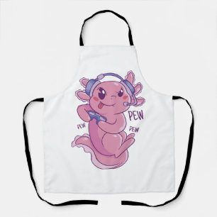Axolotl Gamer Challenge Blast Apron