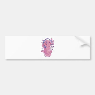 Axolotl Gamer Challenge Blast Bumper Sticker
