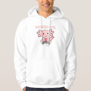 Axolotl Gamesolotl Cute Animals For Gamers Hoodie