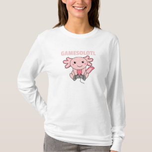 Axolotl Gamesolotl Cute Animals For Gamers T-Shirt