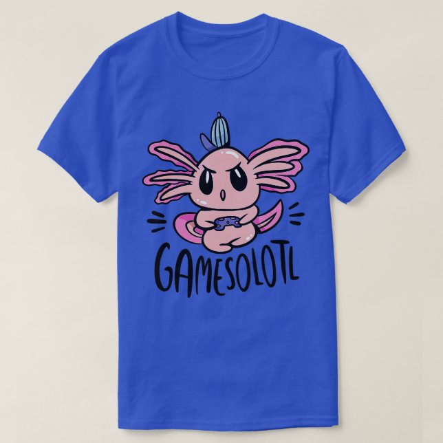 Axolotl Gamesolotl  T-Shirt (Design Front)
