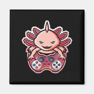 Axolotl Gaming Kids Boys Girls Anime Video Game Ga Magnet