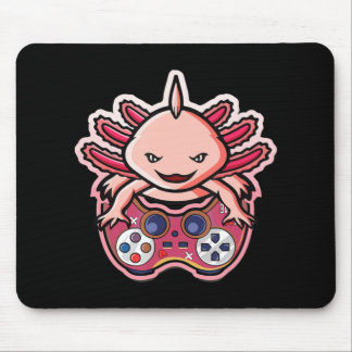 Axolotl Gaming Kids Boys Girls Anime Video Game Ga Mouse Pad