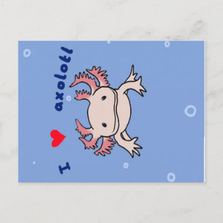 Axolotl Gift| Cute Axolotl For Birthday  Holiday Postcard