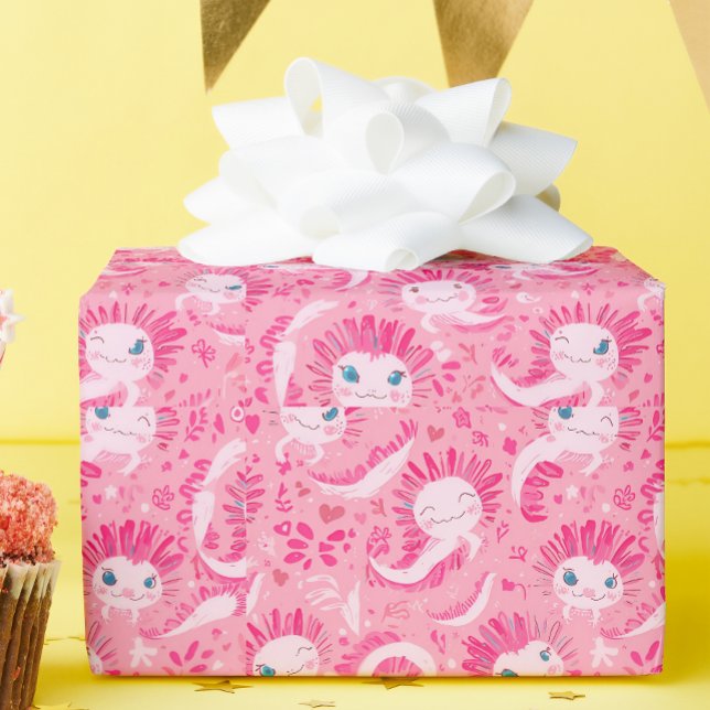 Axolotl gift wrap (Creator Uploaded)
