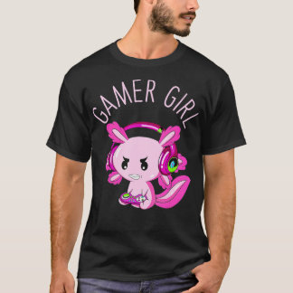 Axolotl  Girl Clothing Funny Gamesolotl For Girls  T-Shirt