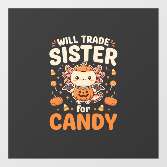 Axolotl Halloween Candy Trade Vector Design_1 (Sheet)
