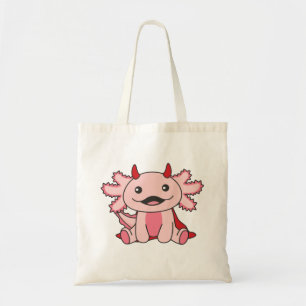 Axolotl Halloween Cute Devil Kids Witches Costume  Tote Bag