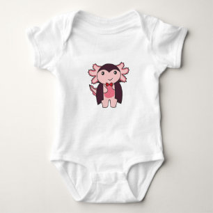 Axolotl Halloween Cute Devil Vampire Costume Baby Bodysuit