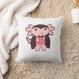 Axolotl Halloween Cute Devil Vampire Costume Cushion