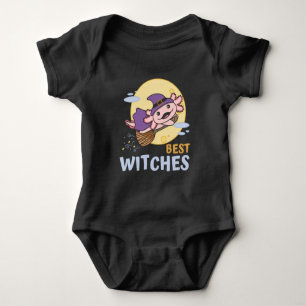 Axolotl Halloween Witch Kids Witches Best Witches Baby Bodysuit