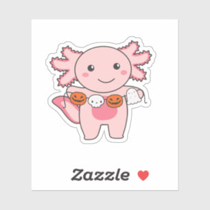 Axolotl Happy Halloween Pumpkin Bat Costume
