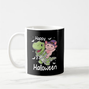 Axolotl Happy Halloween T-rex Mummy Costume Coffee Mug