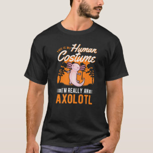 Axolotl Human Costume Halloween Axolotl T-Shirt