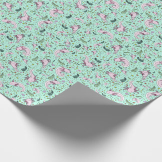 Axolotl in Green Wrapping Paper