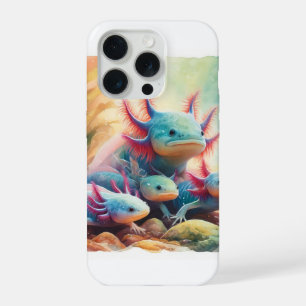 Axolotl in Harmony 060624AREF108 - Watercolor iPhone 15 Pro Case